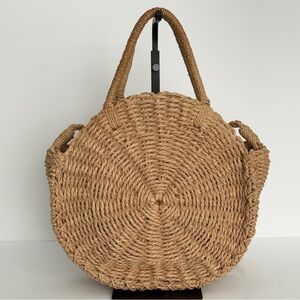 Straw Woven Bag Straw Tote Bag Straw Bag Large Straw Handbag Shoulder Bag